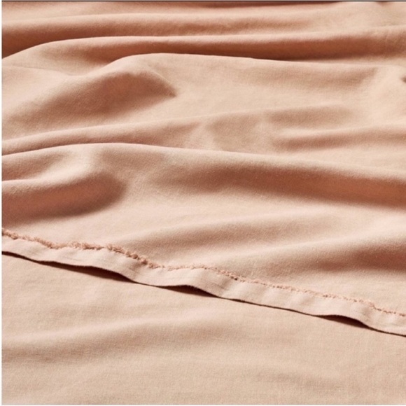 NWT Queen 100% Linen Sheet Set Adobe Clay - Casaluna - Picture 3 of 5